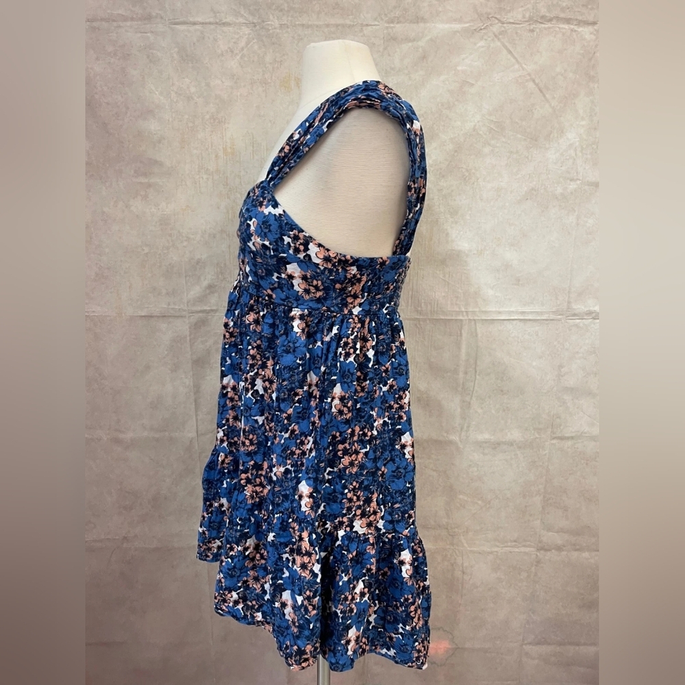 Blue Floral Ruffled Sundress - Picture 2 of 4